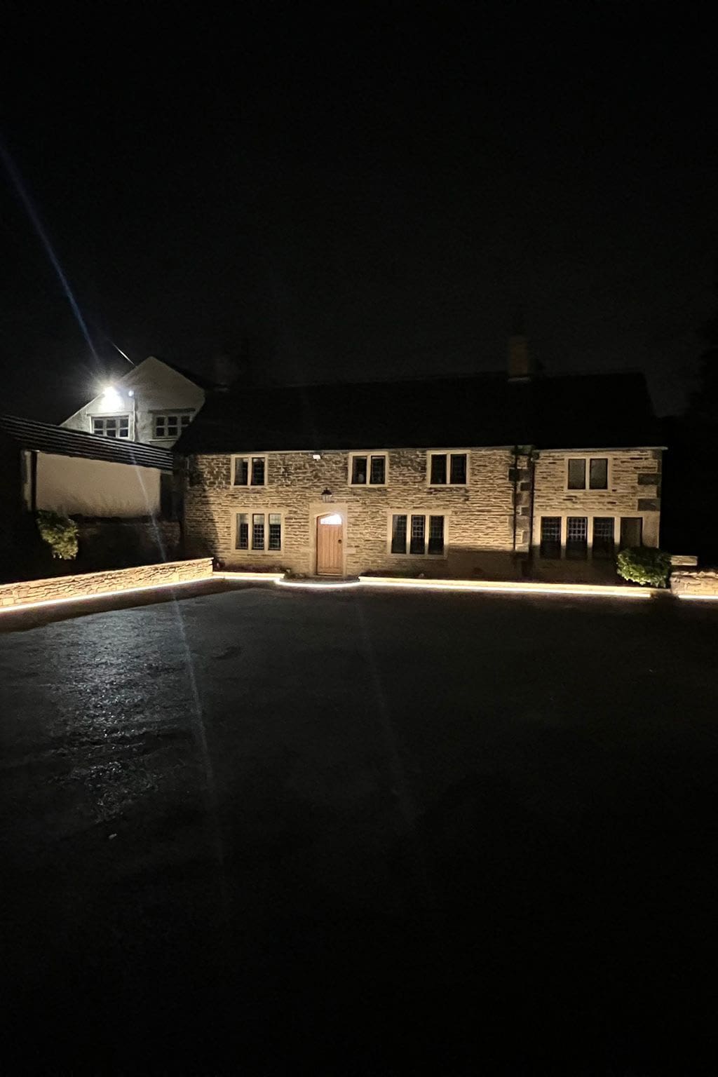 Exterior outdoor lighting in mirfield by Firth Electrical